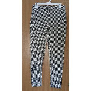 Betabrand Catstooth Skinny  Dress Yoga Pant Medium Long New With Tags